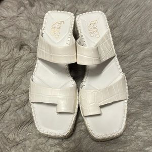 White Platform Wedges